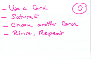 Methodology 0: Choose a card